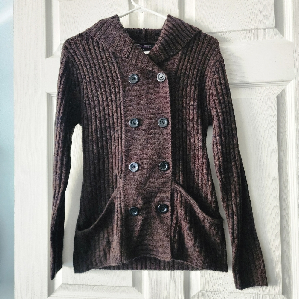 Elegant Double-Breasted Women's Cardigan